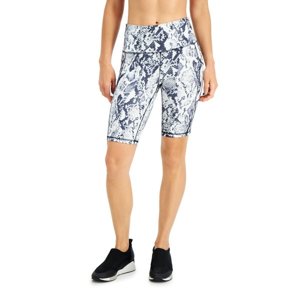 allbrand365 designer Ideology Womens Snakeskin Print Bike Shorts