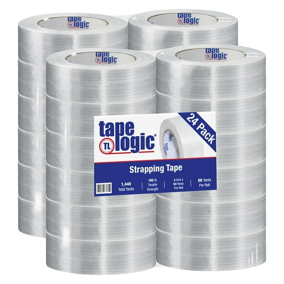 Tape Logic 1400 Strapping Tape 2" x 60 yds. Clear 24/Case T9171400