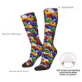 thumbnail image 4 of Fotbe Bowling Colorful Calcetas Divertidas Estampadas para Hombre y Mujer, Calcetas de Algodón hasta la Rodilla para Caminar, Correr, Enfermería y Embarazo, 4 of 6