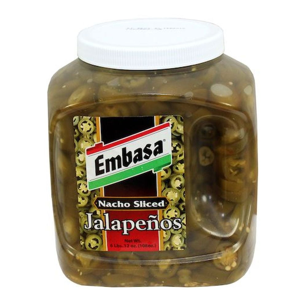 Embasa Nacho Sliced Jalapeno Pepper, 1 Gallon -- 4 per Case.