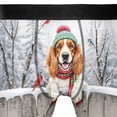 thumbnail image 4 of Playful French Bulldog Welcomes Winter Snowy Day with Cardinal Bird All Over Print Boxer Briefs Underwear for Men Dad Dog Lover - 120177, 4 of 6