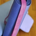 thumbnail image 5 of Pink 10' Extra-Long Cotton Yoga Strap with Metal D-Ring, 5 of 7