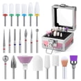 thumbnail image 1 of Juego de brocas para uñas MelodySusie con funda portátil, 21 unidades, 1 of 9