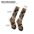 thumbnail image 2 of Naloa Paisley6 Thigh High Socks Extra Long Stretchy Sock Women Over Knee High Opaque Stocking Daily Wear, 2 of 6