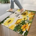 thumbnail image 3 of Sunflower Wood Colored Flowers (4) Door Mat 30 X 17 Inch Welcome Doormat Indoor Outdoor Entrance Floor Mat Non Slip Spring Summer Decor Rubber Mats, 3 of 6