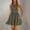 Army Green, variant on ZZwxWA Summer Dresses for Women 2025 Casual Sleeveless Tank Mini Short Dress Crew Neck Bubble Sundress with Pockets