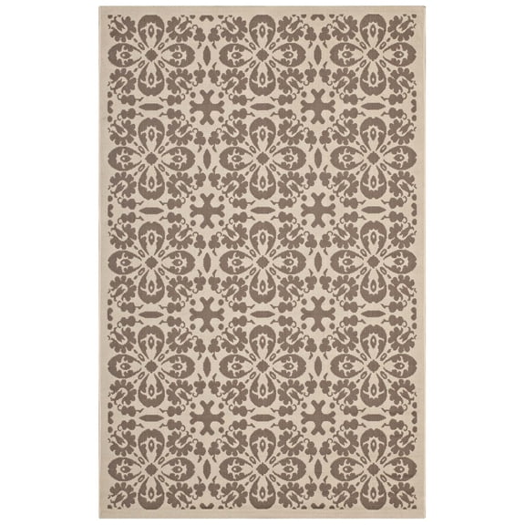 Modern Contemporary Urban Living Lounge Room, Indoor and Outdoor Area Rug Runner Floor Carpet, Vintage Style, Fabric, Multi Beige