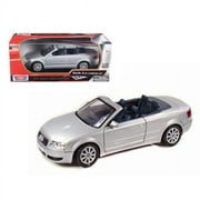 2004 Audi A4 Cabriolet Silver 1/18 Diecast Model Car by Motormax