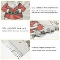 thumbnail image 5 of FORMRS Womens Scarf Winter Soft Long Big Warm Shawls Wrap Tassel Scarves, Beige Christmas Santa, 5 of 9