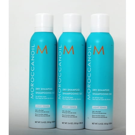 Moroccanoil Dry Shampoo Light Tones 5.4 oz, Pack of 3