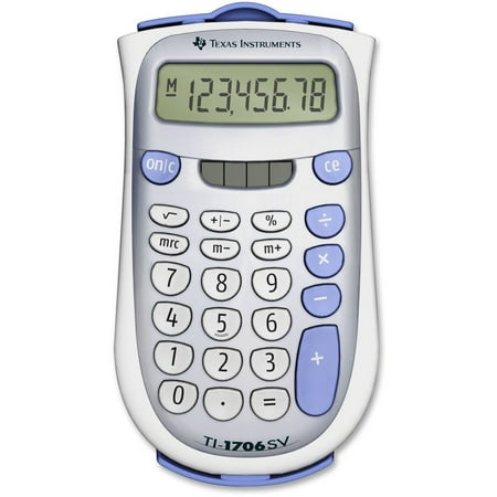 Texas Instruments TI1706 SuperView Handheld Calculator, Assorted Colors, 300 Count