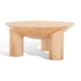 thumbnail image 5 of SAFAVIEH Couture Calhoun Contemporary Round Mango Wood Coffee Table, Natural, 5 of 11