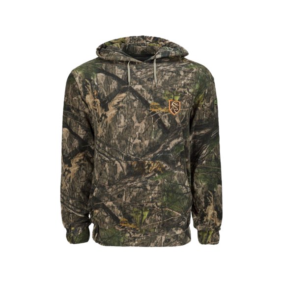 Drake Men's Non-Typical Storm Front Fleece Midweight Stretch Hoodie Mossy Oak Country DNA Large