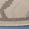 thumbnail image 3 of Safavieh Courtyard Bayon Geometric Indoor/Outdoor Area Rug, Beige/Dark Beige, 5'3" x 5'3" Round, 3 of 8