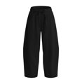 thumbnail image 5 of Landzoo Little Girls Athletic Pants Curved Leg Sweatpants With Pockets And Drawstring Fall Casual Kid Girls Baggy Trousers, 5 of 5