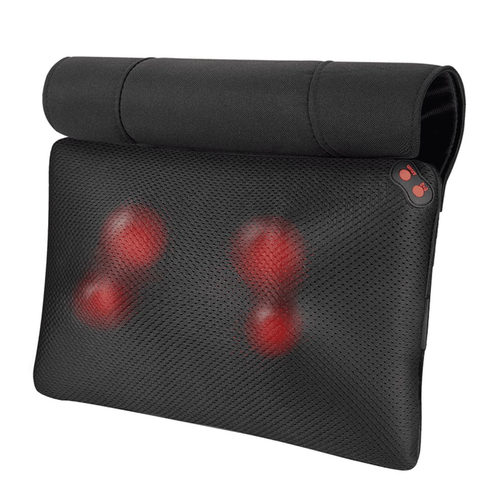 WOQQW Shiatsu Neck and Back Massager Deep Tissue Kneading Massage Pillow with Heat