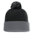 thumbnail image 3 of Men's Fanatics  Black Boston Bruins Aspyn Cuffed Knit Hat with Pom, 3 of 3