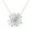 White, variant on Aurora Sterling Silver Pendant Necklace, 18K White Gold Plated Cubic Zirconia Pendant | Gift for Women