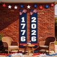 thumbnail image 7 of 250th Anniversary Banner Door Sign 1 Pack 1776 2026 USA America Patriotic Hanging Banners Porch Signs Party Supplies for Room House Welcome Photo Backdrop, 7 of 7