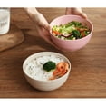 thumbnail image 4 of Xiao Hua Juego de 4 tazones para cereales de plástico de paja de trigo livianos, sin BPA, aptos para lavavajillas y microondas, adecuados para cereales, sopas, bocadillos, etc., 4 of 4