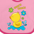 thumbnail image 4 of Inktastic Quack Quack Cute Duckling with Flowers Boys or Girls Baby Bib, 4 of 4