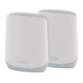 thumbnail image 1 of NETGEAR Orbi Sistema de red de malla WiFi 6 tribanda para todo el hogar (RBK752P): enrutador con 1 extensor satelital, funciones de seguridad, cobertura de hasta 5000 pies cuadrados, 75 dispositivos,, 1 of 5