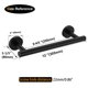 thumbnail image 3 of Nolimas Barra para toallas de mano para baño, color negro mate, barras individuales, barra para toallero, barra para toallas de baño de acero inoxidable clásica montada en la pared, estante para toall, 3 of 5