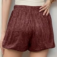 thumbnail image 5 of Kilaqueen Sequin Shorts for Women Sparkly Elastic High Waist Stretchy Shorts Fashion Night Out Party Rave Hot Shorts, 5 of 8