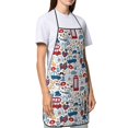 thumbnail image 4 of Pofeuu London Symbols1 Print Aprons with Pockets, Cute Aprons for Kitchen, Cooking, Server, Barber, Chef Apron, 4 of 7
