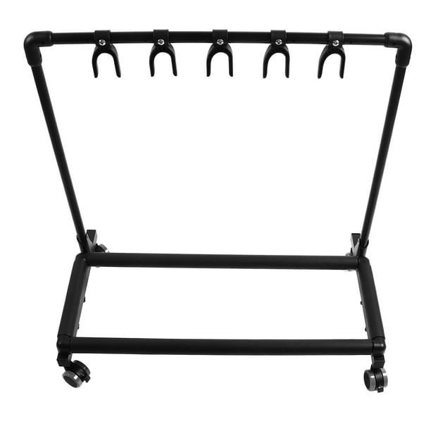 Soporte De Guitarra Múltiple, 3 / 5 / 7 Soporte Universal Para Guitarras Múltiples Para Guitarra Folk, Guitarra Eléctrica, Guitarra Acústica, Estante De Instrumentos Con Ruedas