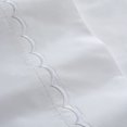 thumbnail image 3 of Westport Home SHS 300 PSP FL TPE 300 Thread Count Scallop Embroidery Sheet Set, Taupe - Full, 3 of 6