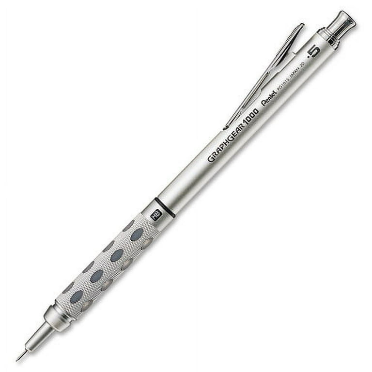 Pentel GraphGear 1000 Automatic Drafting Pencils - #2 Lead - 0.5 mm Lead Diameter - Refillable - Gray Barrel - 1 Each Pentel GraphGear 1000 Automatic Drafting Pencils - #2 Lead - 0.5 mm Lead Diameter - Refillable - Gray Barrel - 1 Each