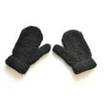 thumbnail image 4 of QUOTAY Kids Gloves Childrens Winter Knitted Mittens with Half Thickened and Warm for Toddlers 1 to 3 Years 02_Black,1-3 Years, 4 of 8