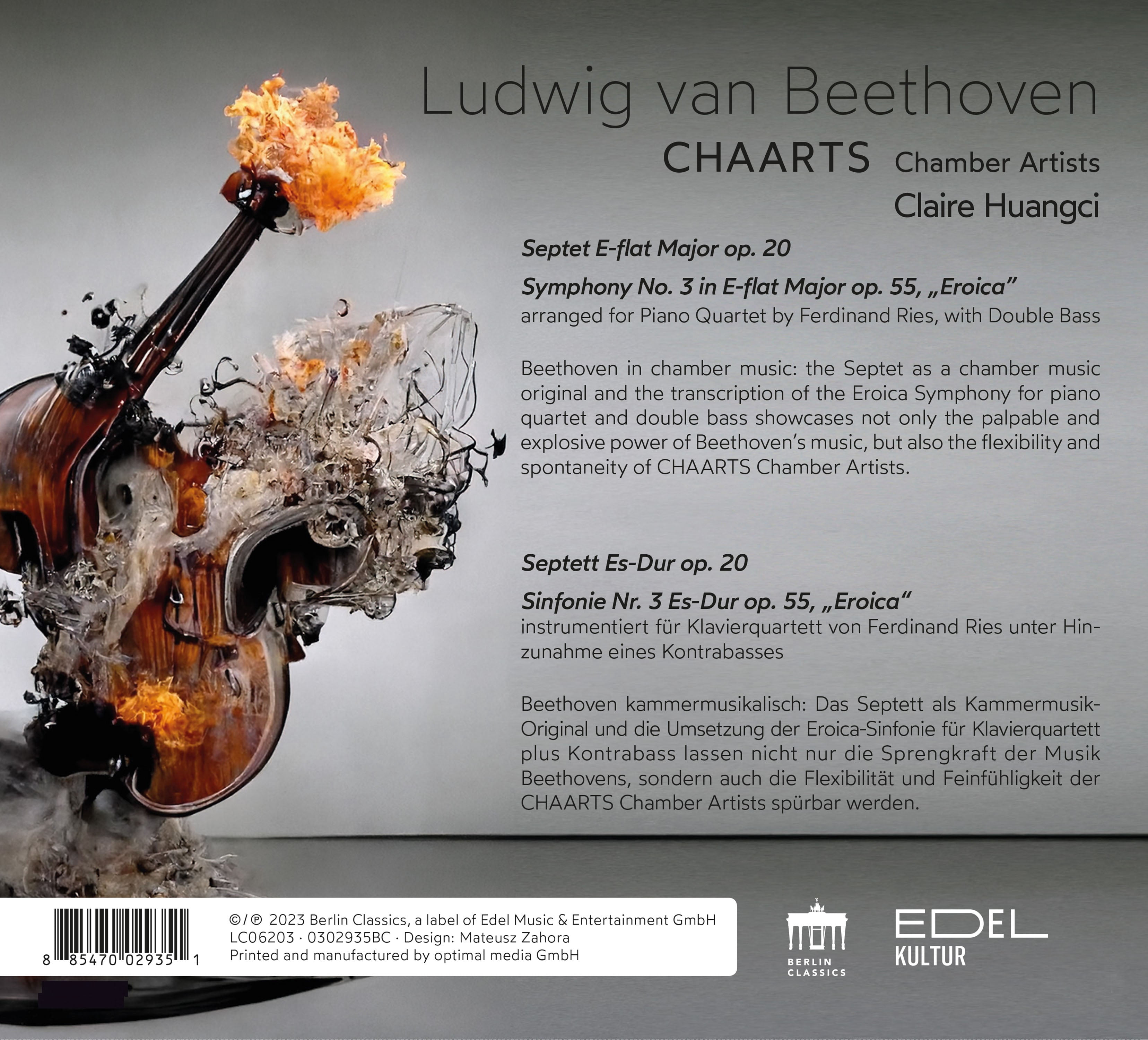 Claire Huangci - Septet & Eroica - Music & Performance - CD