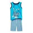 thumbnail image 1 of Nannette Boys Rock & Roll Conjunto de camiseta sin mangas de 2 piezas, Azul, 5 Nannette Juego de 2 piezas, 1 of 2