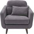 thumbnail image 3 of Elle Decor Chloe Arm Chair in Dark Gray, 3 of 6