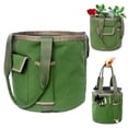 thumbnail image 2 of OIUR Garden Tools Bucket Bag Multiple Pockets 7.9 Gallons Large Capacity Waterproof Durable Canvas Gardening Organizer Tote, 2 of 7