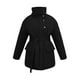 thumbnail image 3 of Chaqueta de algodón con cuello alto y cinturón de temperamento irregular, chaqueta de algodón de longitud media, 3 of 6