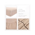 thumbnail image 4 of Juego de Sábanas Queen Size 2800 Hilos Extra Suave Premium Textura Rayada Soft Nature, 4 of 5