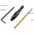 thumbnail image 3 of Juego De 5 Unidades De Brocas Avellanadoras De Vástago Hexagonal De 44565 Pulgadas, Accesorios De Herramientas Eléctricas Para Herramienta De Carpintería De Metal Y Plástico Por Taladro Eléctrico matsuzay TO005039-00, 3 of 7
