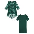 thumbnail image 4 of Zaldita Two Piece Dress Set for Women Plus Size Mother of The Bride Dress Suit Formal Gowns Green M, 4 of 5