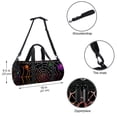 thumbnail image 5 of Spider Web Duffle Soccer Bag: 17.7" Sports Travel Tote with Interior Zipper Pocket and Large Capacity, 5 of 6