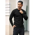 thumbnail image 5 of COOFANDY Mens Knit Sweater Casual Henley Shirts Long Sleeve Pullover Sweater Button Down Shirts Fall Tops, 5 of 8