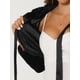 thumbnail image 5 of INSPIRE CHIC Chaqueta Bolero de Piel Sintética para Mujeres, Corta, con Lazo Frontal, Abrigo Esponjoso, 2XL, Negro, 5 of 6
