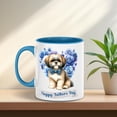 thumbnail image 2 of Shih Tzu Proud Dad Happy Father's Day 11oz Accent Two-tone Mug Lion Dog Lover Gifts Coffee Tea Cup - 02008, 2 of 5