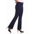 thumbnail image 2 of Rekkuna Women's Comfort Stretch Pull-On Bootcut Pant with Tummy Tamer Panel (10, Navy), 2 of 5