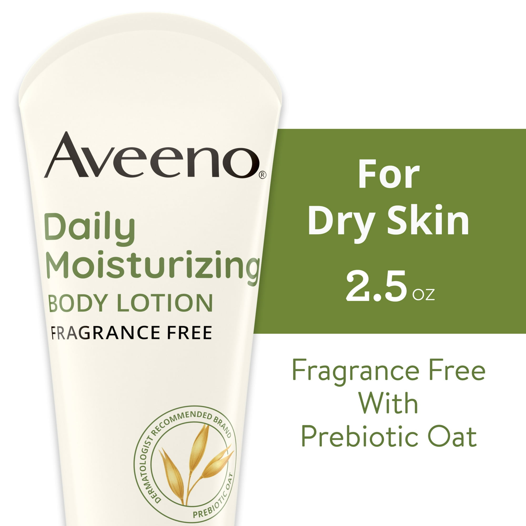 Aveeno Daily Moisturizing Body Lotion with Oat for Dry Skin, 2.5 fl oz