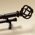 thumbnail image 3 of Lumino 1" and 5/8" Oil Rubbed Bronze Prima Cage Adjustable Double Curtain Rod Set, 42"-120", 3 of 5