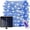 Blue, variant on Solar Rope String Lights, 102M/335ft 1000LEDs Waterproof Copper Wire Lights Tube with Remote Control,for Garden Yard Path Fence Tree Wedding Party Decorative
