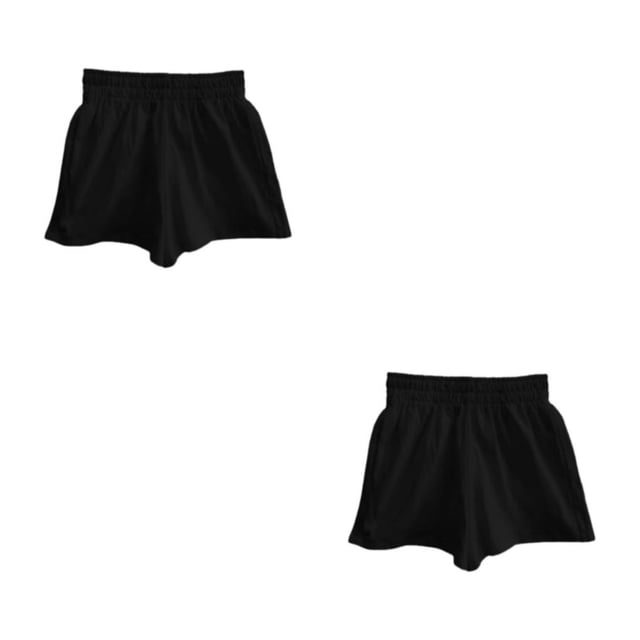Pantalones Cortos Sonducket Algodón y Poliéster para Mujer Cintura Alta Negro Blanco M L XL 2XL